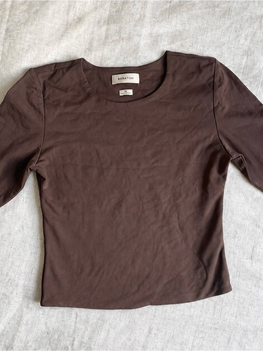 Aritzia contour Babaton Brown Crewneck Women's Top